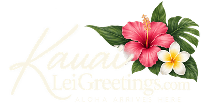 Kauai Lei Greetings &mdash; Aloha arrives here